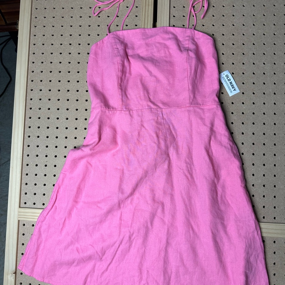 Pink Knit Top with Drawstrings